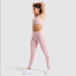 Gymshark Fleur Texture Matching Set - Brick Red